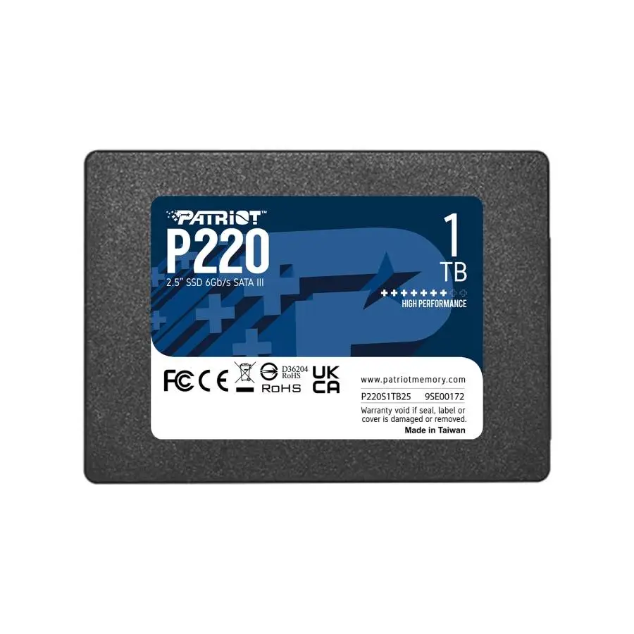 Диск SSD Patriot P220 1TB SATA3 2.5" - P220S1TB25