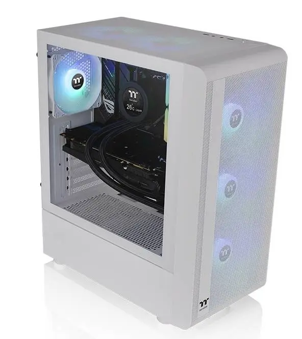 Кутия Thermaltake S200 TG Snow - CA-1X2-00M6WN-00