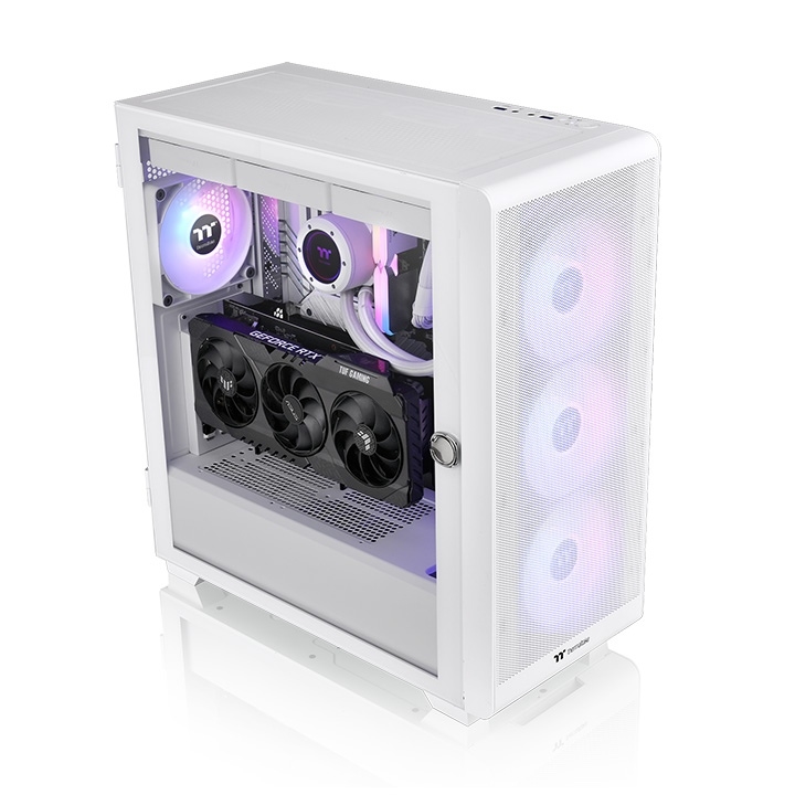Кутия Thermaltake S250 TG ARGB Snow - CA-1Y6-00M6WN-00