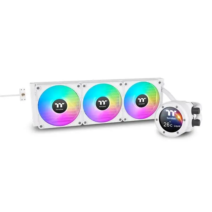 Охладител за процесор Thermaltake TH360 V2 Ultra EX LCD ARGB Sync CPU Liquid Cooler Snow Edition