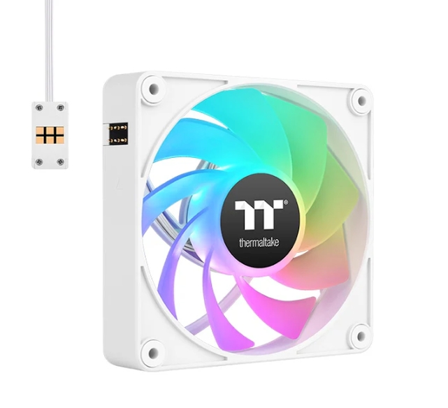 Вентилатори Thermaltake CT120 EX Reverse ARGB Sync PC Cooling Fan 3 Pack Magnetic Connect White