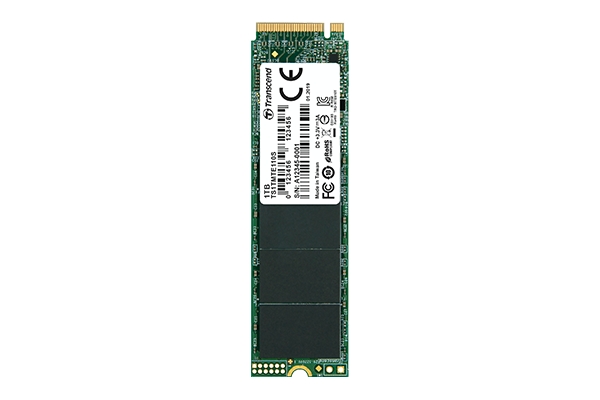 Диск SSD Transcend 1TB M.2 2280 PCIe Gen3x4, M-Key, 3D TLC, DRAM-less - TS1TMTE110S 