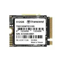 Диск SSD Transcend 512GB, M.2 2230, PCIe Gen4x4, NVMe, 3D TLC, DRAM-less - TS512GMTE310S