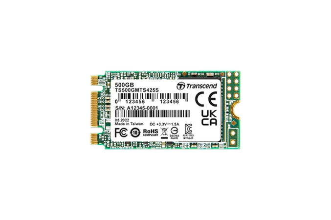 Диск SSD Transcend 500GB, M.2 2242 SSD, SATA3 B+M Key, TLC - TS500GMTS425S