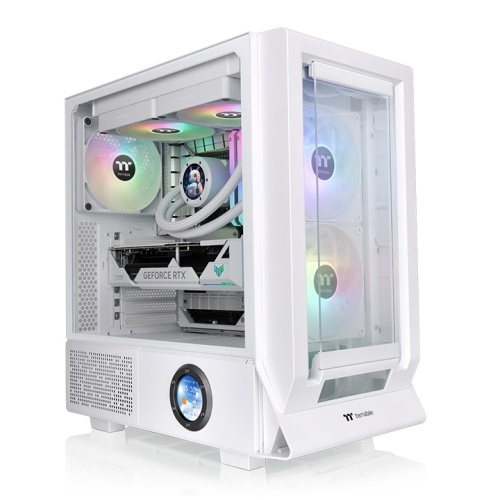 Комбо кутия и охладител Thermaltake Ceres 350 White + Thermaltake TH360 V2 Ultra EX ARGB Sync CPU Liquid Cooler Snow Edition