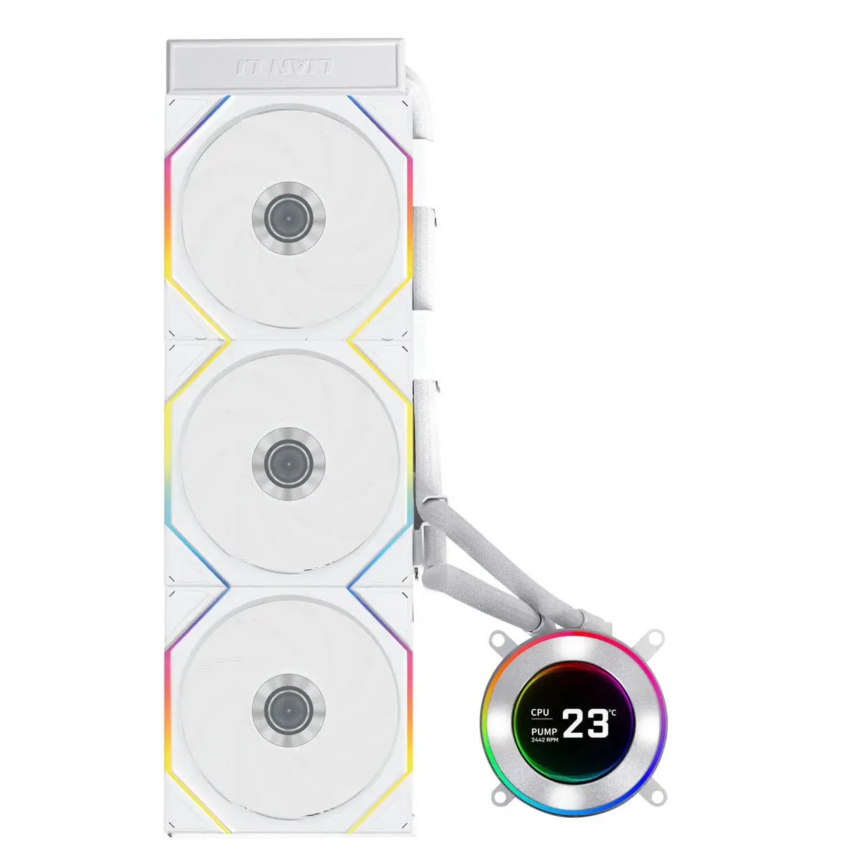 Охладител за процесор Lian Li HydroShift II LCD-C 360TL ARGB - Бял