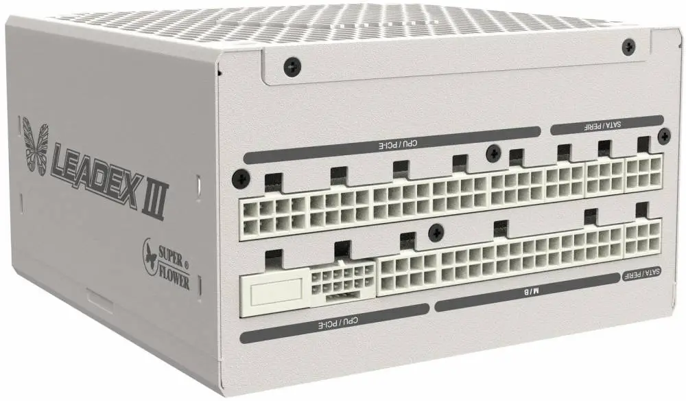 Захранване Super Flower Leadex III Gold 850W ATX 3.1 80 Plus Gold, Fully Modular PSU - SF-850F14GE(WH)