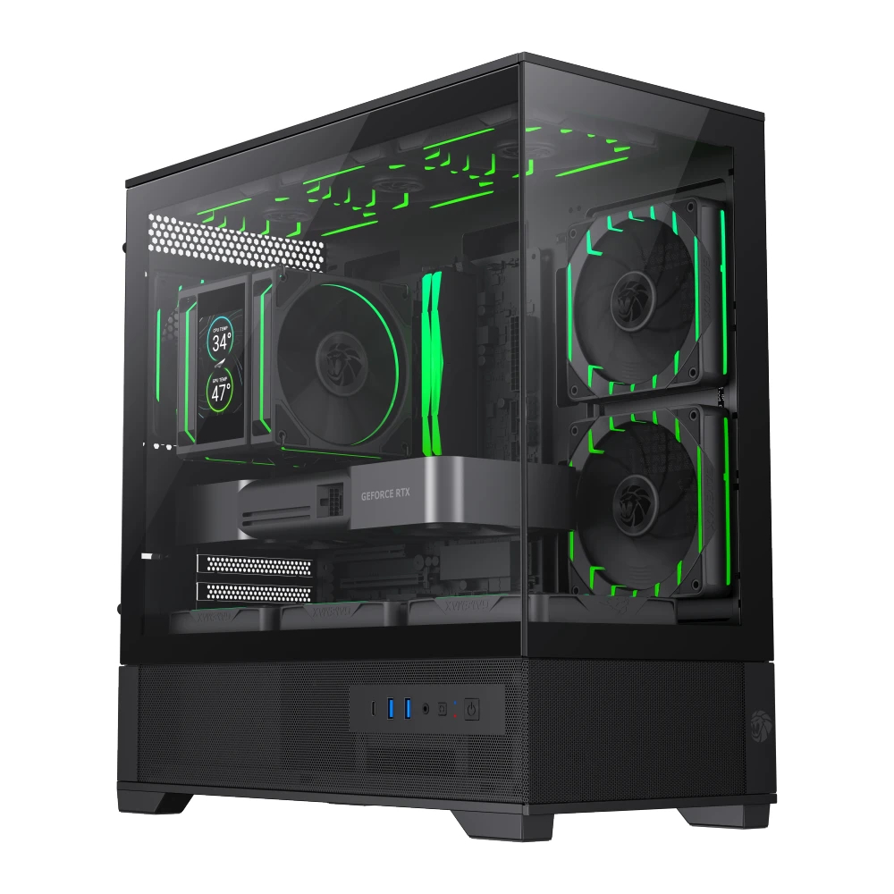 Кутия Gamemax Vista 2 MB Case EATX 3 x 120 mm Addressable RGB