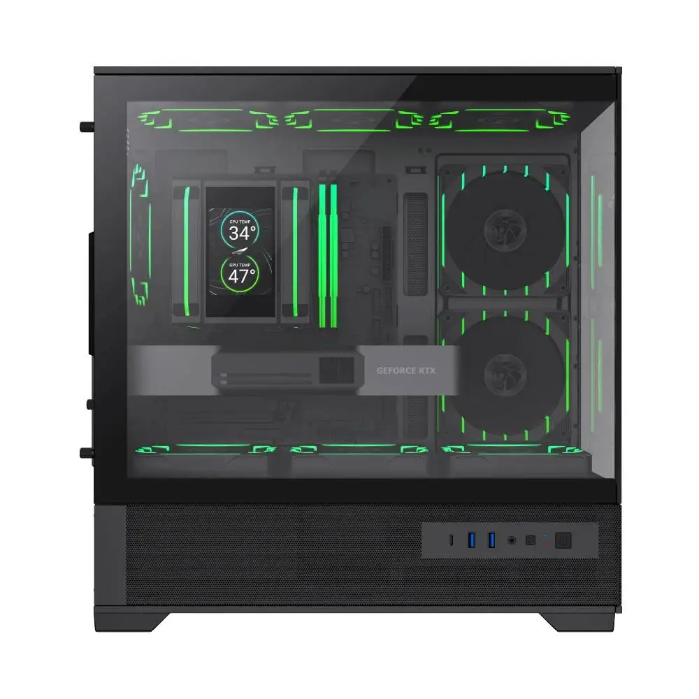 Кутия Gamemax Vista 2 MB Case EATX 3 x 120 mm Addressable RGB