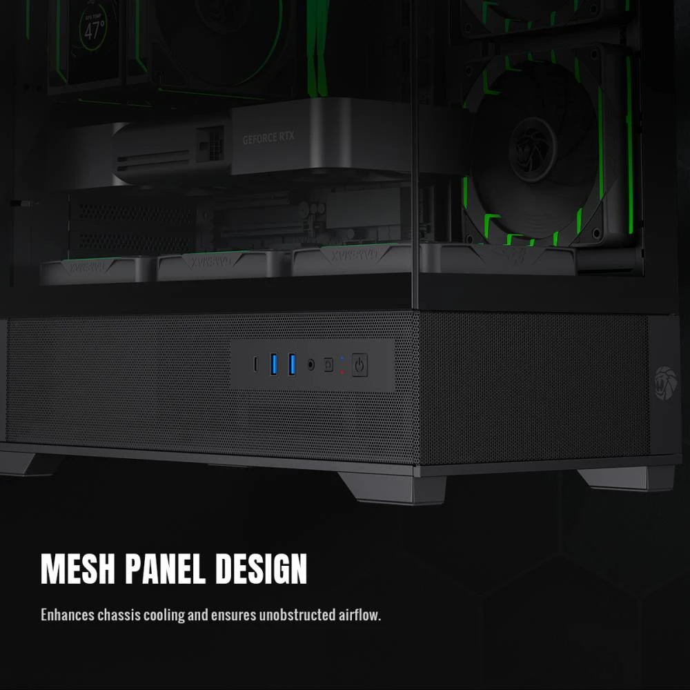 Кутия Gamemax Vista 2 MB Case EATX 3 x 120 mm Addressable RGB