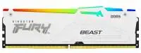 Памет Kingston FURY Beast RGB White 16GB (1x16GB) DDR5 5600MHz CL40 XMP - KF556C40BWA-16 