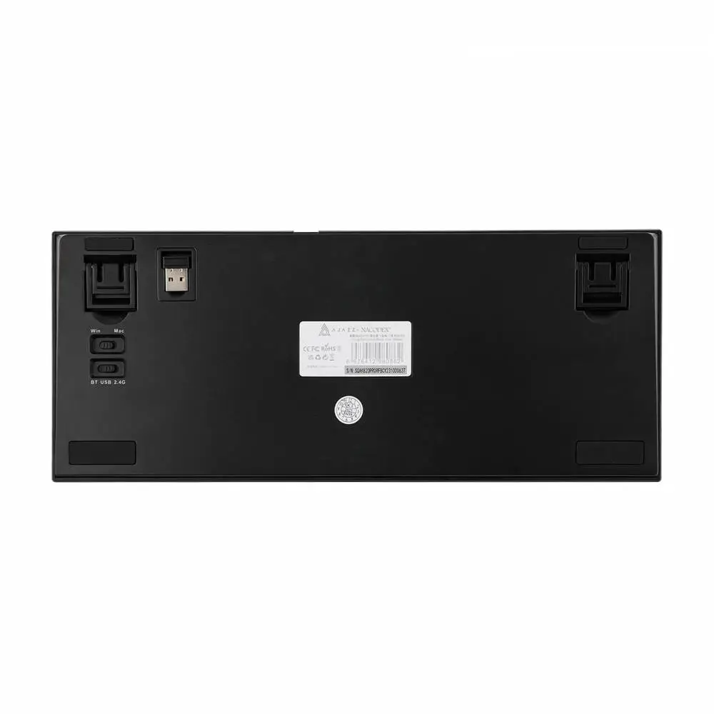 Ajazz геймърска механична клавиатура Wireless Gaming Mechanical Keyboard AK820 PRO - Gift Switch [Linear] (English US), Black, Gray