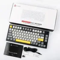 Ajazz геймърска механична клавиатура Wireless Gaming Mechanical Keyboard AK820 PRO - Gift Switch [Linear] (English US), Black, Gray