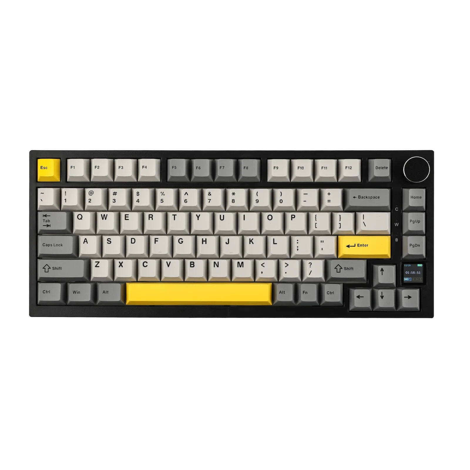 Ajazz геймърска механична клавиатура Wireless Gaming Mechanical Keyboard AK820 PRO - Flying Fish [Linear] (English US), Black, Gray
