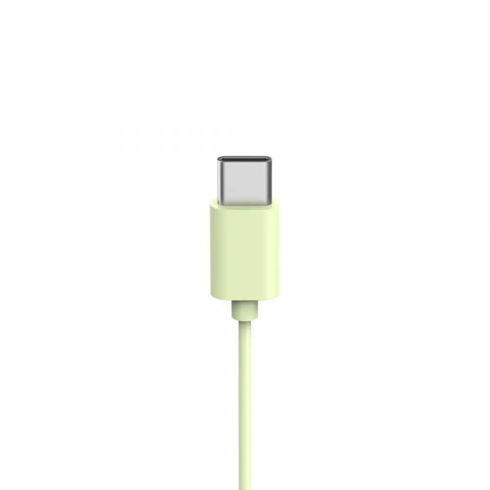 HAMA Слушалки с микрофон "Fun C", USB-C, водач за кабел от едната страна, зелени