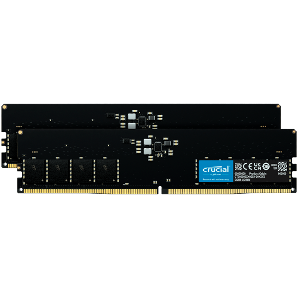 Memory Crucial 32GB (2x16GB) DDR5-5600 UDIMM CL46 (16Gbit) - CT2K16G56C46U5