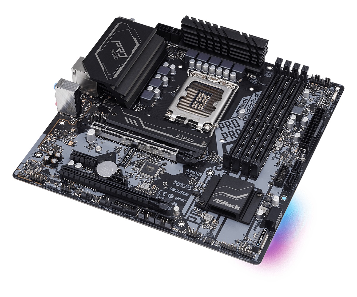 Дънна платка Asrock H670M PRO RS LGA1700 DDR4