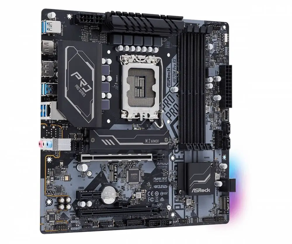 Дънна платка Asrock H670M PRO RS LGA1700 DDR4