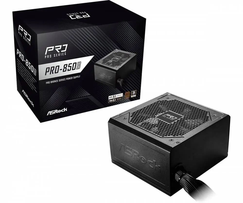 Захранване Asrock PRO-850B 850W 80 Plus Bronze ATX 3.1, PCIe 5.1