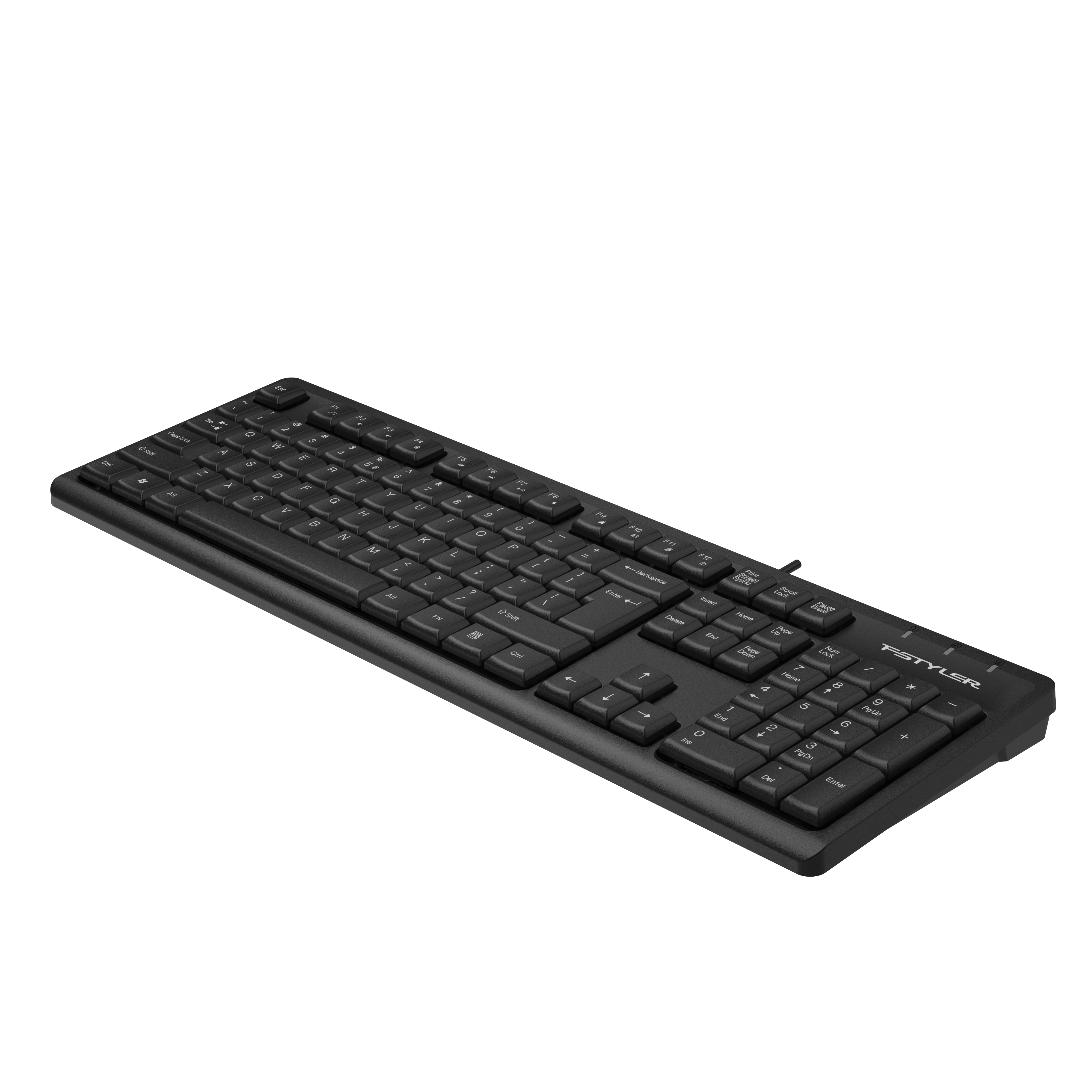 A4tech FK12 Fstyler Мултимедийна жична клавиатура, USB, водоустойчива, кирилица
