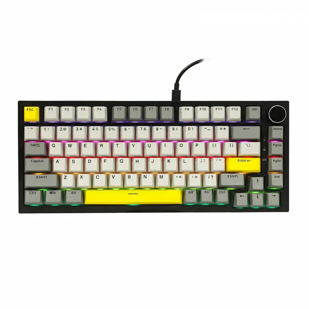 Ajazz gaming mechanical keyboard Gaming Mechanical Keyboard AK820 - Moon Switches [Linear] (English US), Black, Gray, RGB