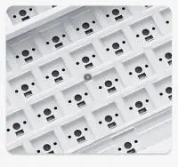 Ajazz геймърска механична клавиатура Gaming Mechanical Keyboard AK820 - Red Switches [Linear] (English US), Black, White Backlight
