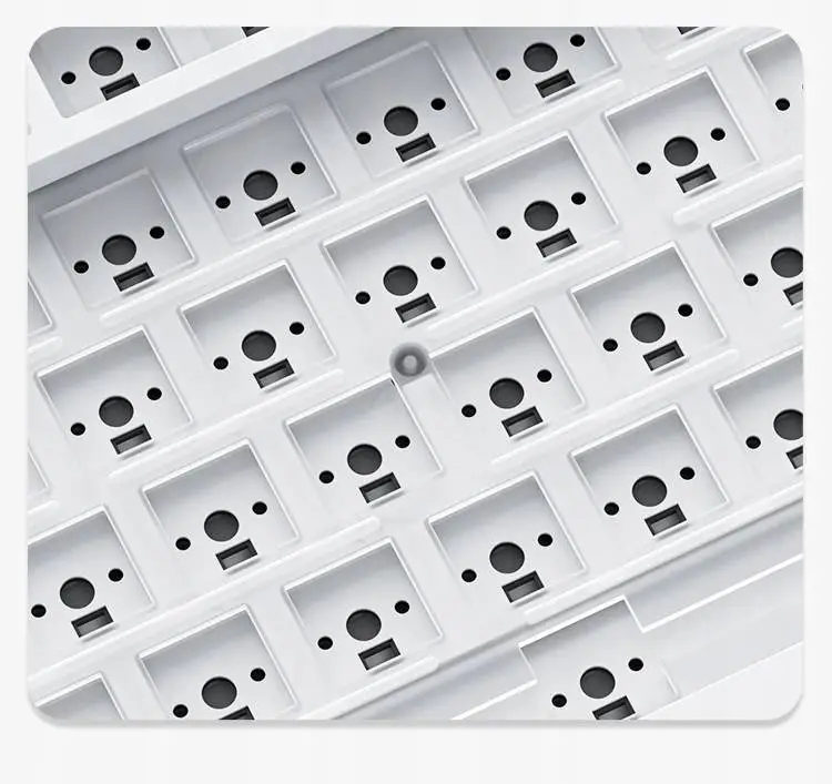 Ajazz геймърска механична клавиатура Gaming Mechanical Keyboard AK820 - Red Switches [Linear] (English US), Black, White Backlight