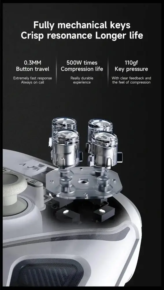 Ajazz геймпад Gamepad Set GP100 - Wireless, Bluetooth, 1000Hz - White