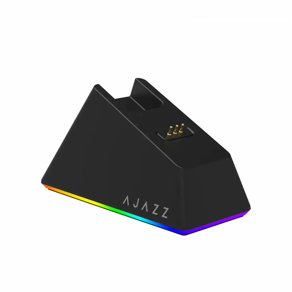 Ajazz професионална геймърска мишка AJ139 V2 MC - Wireless Gaming Mouse - 1K, Magnetic Charging Dock, Black
