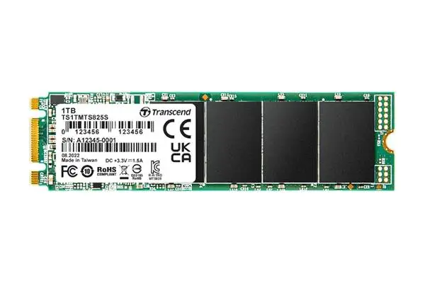 Диск SSD Transcend 1TB, M.2 2280 SSD, SATA3 B+M Key, TLC - TS1TMTS825S