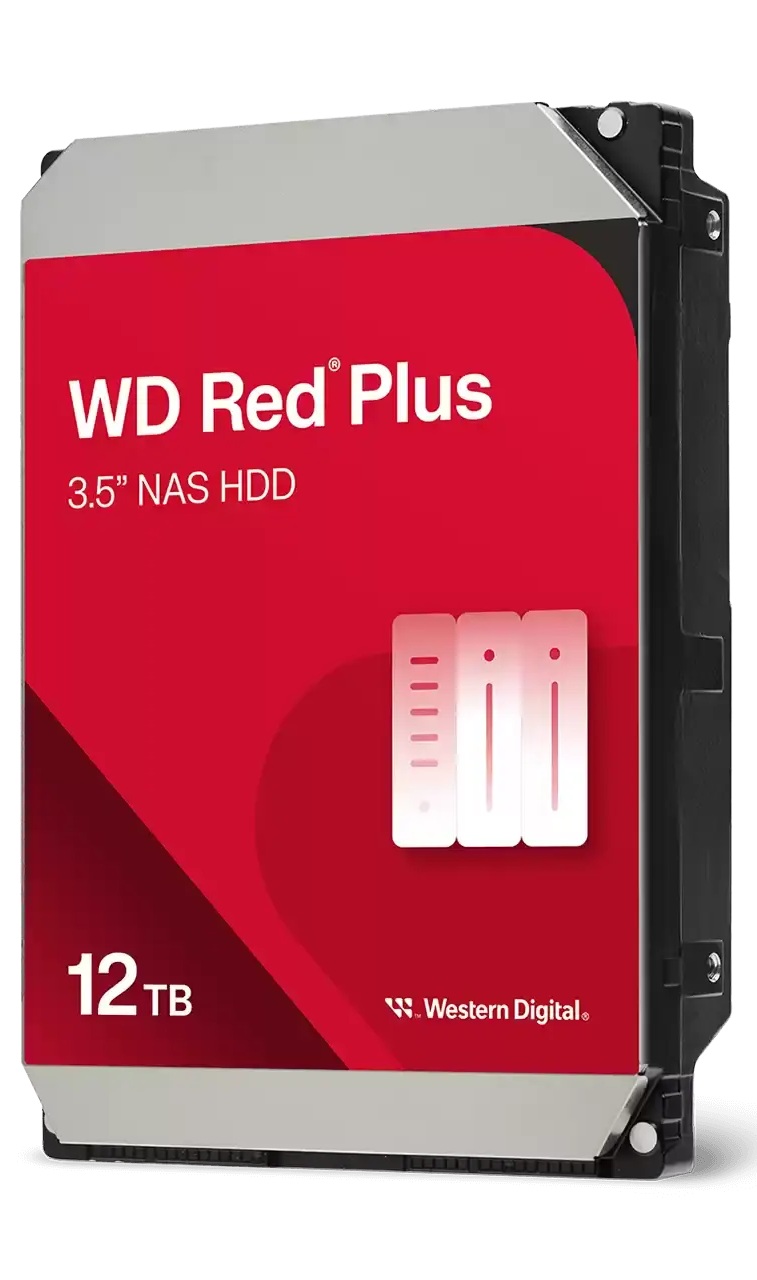 Hard drive WD Red Plus, 12TB NAS, 3.5", 512MB, 7200RPM - WD120EFGX