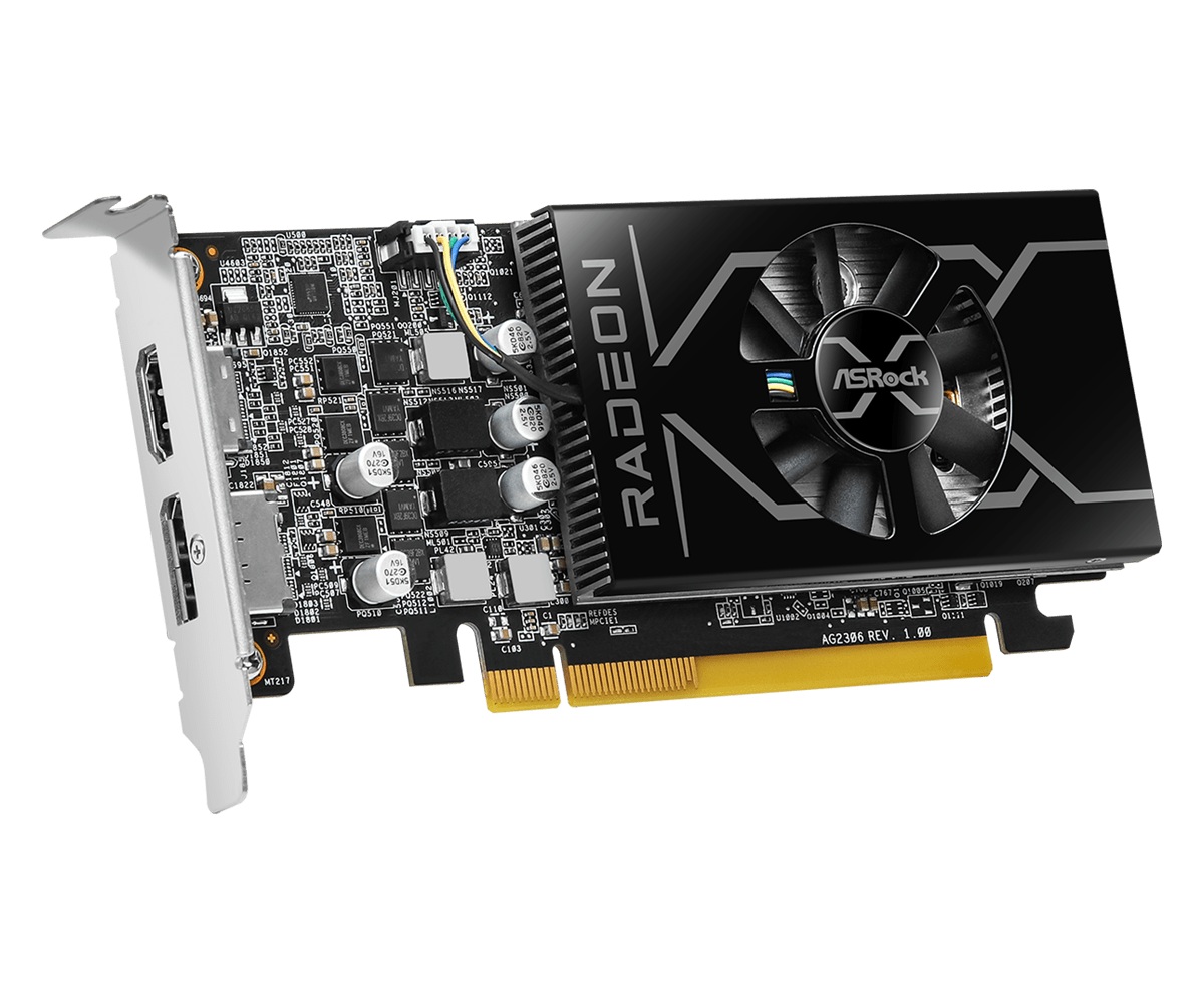 Видео карта Asrock AMD Radeon RX 6400 Low Profile 4GB