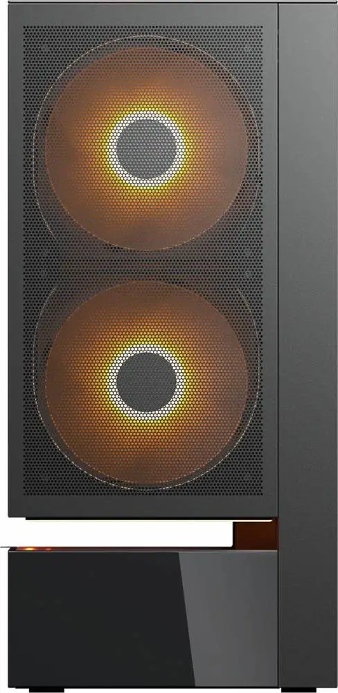 Кутия COUGAR CFV235 Mesh Vision Mid Tower Black Case, LCD Display - CGR-2DA4B-MV