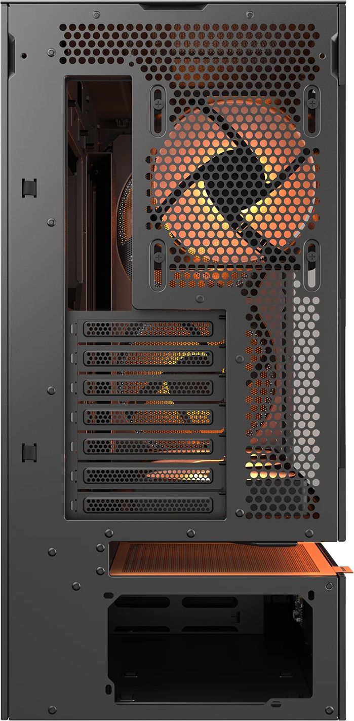 Кутия COUGAR CFV235 Mesh Vision Mid Tower Black Case, LCD Display - CGR-2DA4B-MV