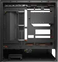 Кутия COUGAR CFV235 Mesh Vision Mid Tower Black Case, LCD Display - CGR-2DA4B-MV