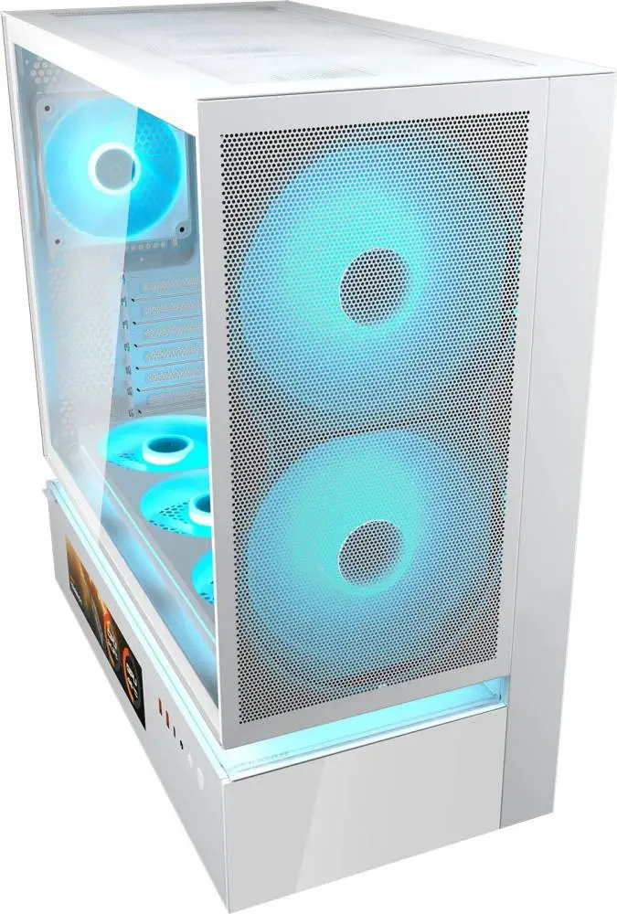Кутия COUGAR CFV235 Mesh Vision Mid Tower Black Case, LCD DIsplay - CGR-2DA4W-MV
