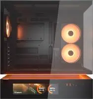 Кутия COUGAR CFV235 Vision Mid Tower Black Case, LCD Display - CGR-2DA4B-V