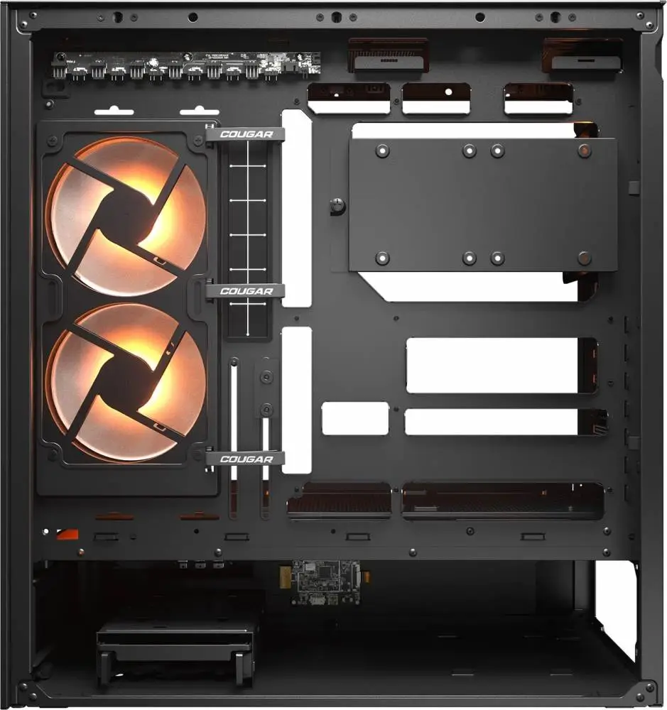 Кутия COUGAR CFV235 Vision Mid Tower Black Case, LCD Display - CGR-2DA4B-V