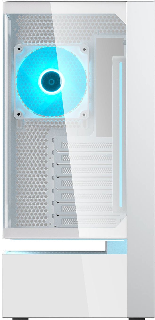 Кутия COUGAR CFV235 Vision Mid Tower White Case, LCD Display - CGR-2DA4W-V