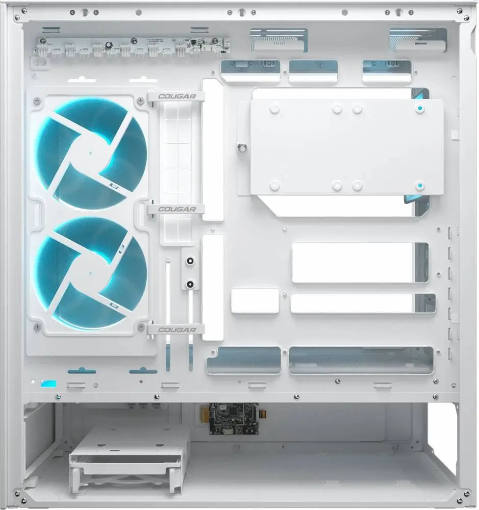 Кутия COUGAR CFV235 Vision Mid Tower White Case, LCD Display - CGR-2DA4W-V