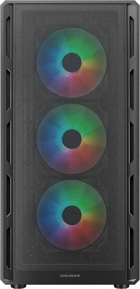 Кутия COUGAR AIRFACE PURE RGB Mid Tower Black Case - CGR-2GA5B-RGB
