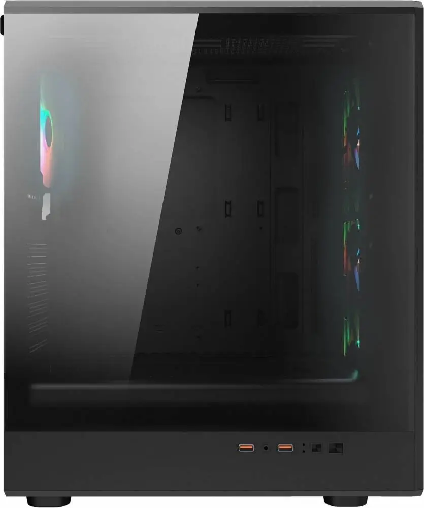 Кутия COUGAR AIRFACE PURE RGB Mid Tower Black Case - CGR-2GA5B-RGB