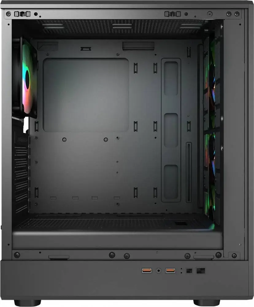 Кутия COUGAR AIRFACE PURE RGB Mid Tower Black Case - CGR-2GA5B-RGB