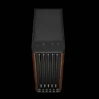 Кутия Gamdias AURA GC11 Wood Black, USB-C, Case ATX