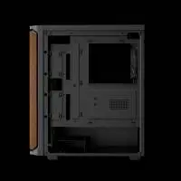 Кутия Gamdias AURA GC11 Wood Black, USB-C, Case ATX