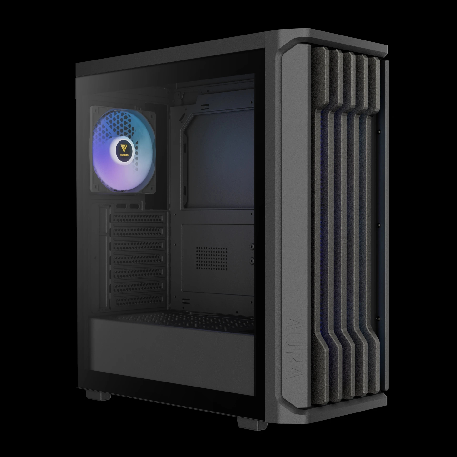Кутия Gamdias AURA GC11 ARGB Black, USB-C, Case ATX