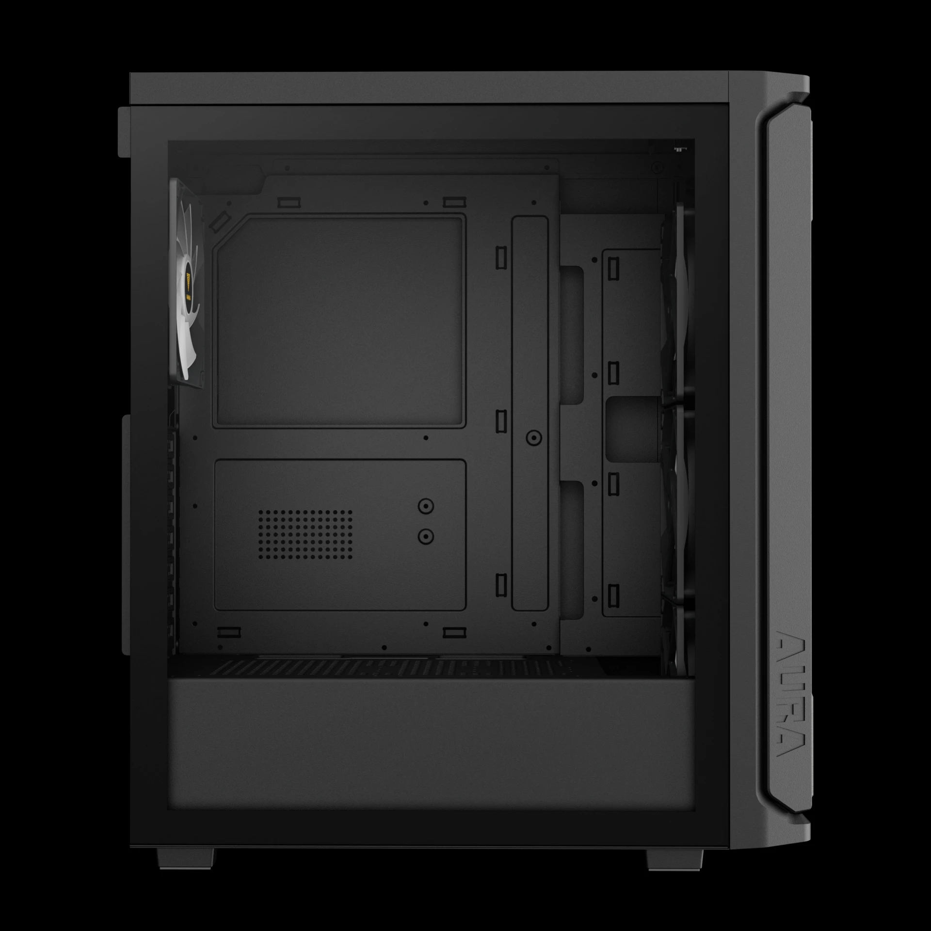 Кутия Gamdias AURA GC11 ARGB Black, USB-C, Case ATX