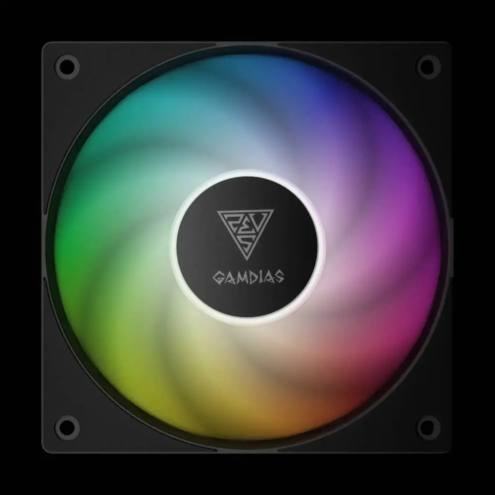 Вентилатори Gamdias NOTUS M1-1203 ARGB, Fan Pack 3-in-1 3x120mm, Swappable Fan Blades (Reverse Fan Blades Included), A-RGB