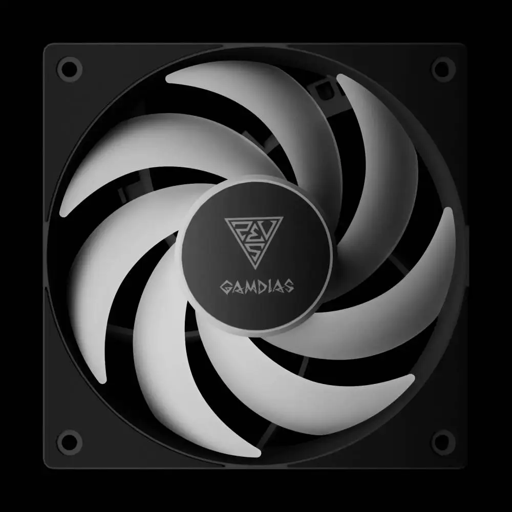 Вентилатори Gamdias NOTUS M1-1203 ARGB, Fan Pack 3-in-1 3x120mm, Swappable Fan Blades (Reverse Fan Blades Included), A-RGB