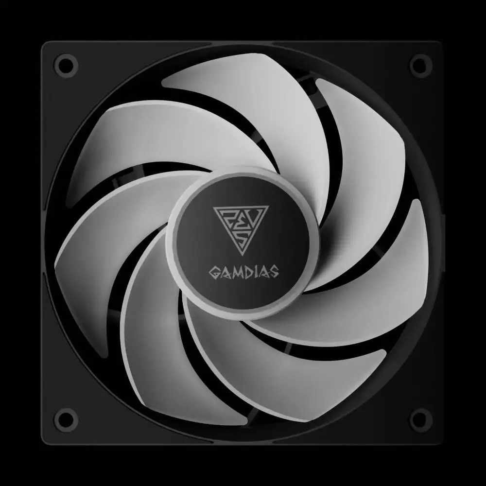 Вентилатори Gamdias NOTUS M1-1203 ARGB, Fan Pack 3-in-1 3x120mm, Swappable Fan Blades (Reverse Fan Blades Included), A-RGB